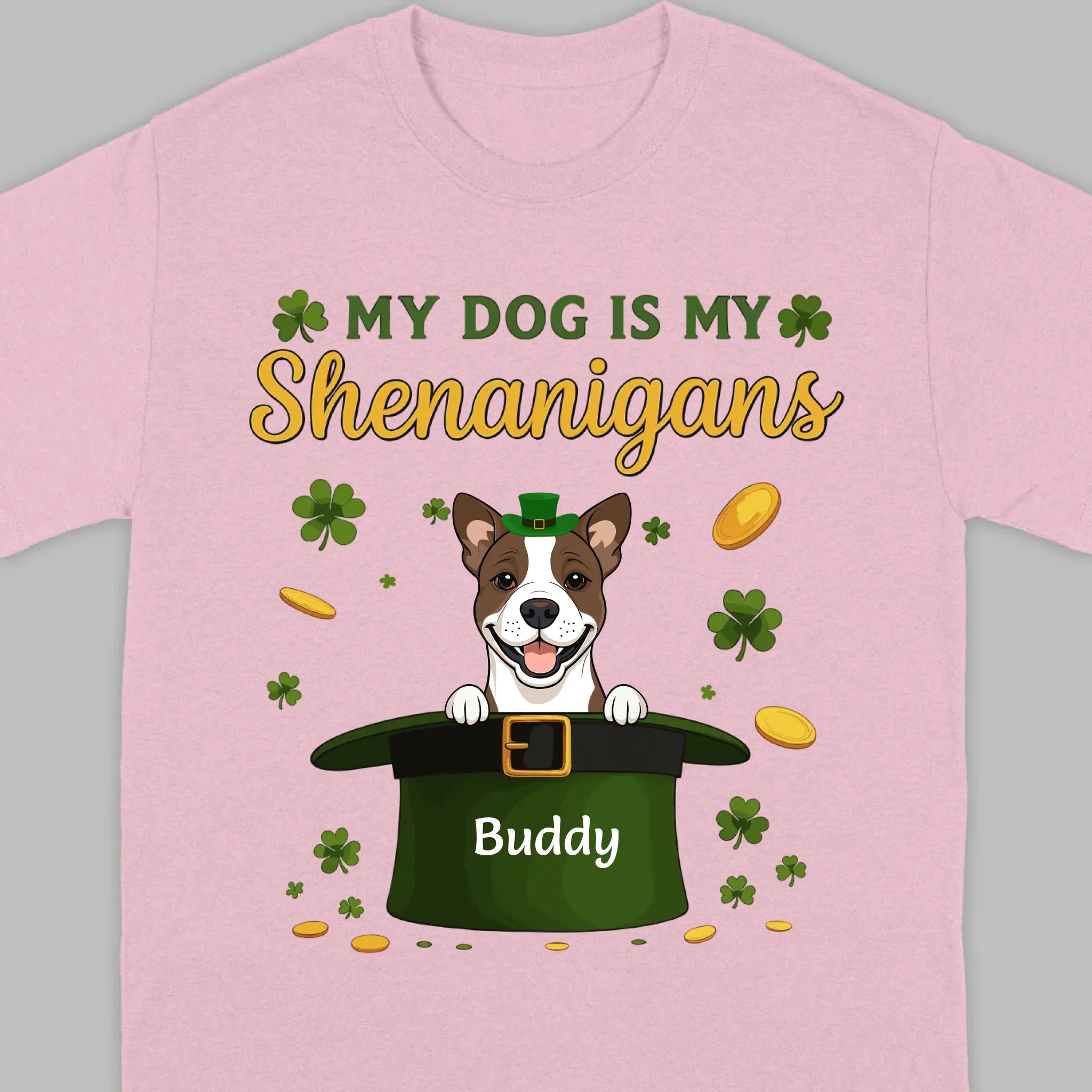 My Dog Is My Shenanigans Sweatshirt – St. Patrick’s Day Green Hat Dog - 89Prints