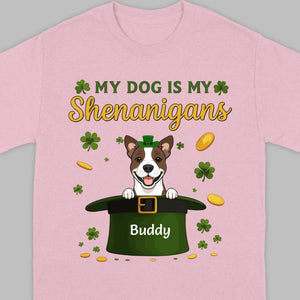 My Dog Is My Shenanigans Sweatshirt – St. Patrick’s Day Green Hat Dog - 89Prints