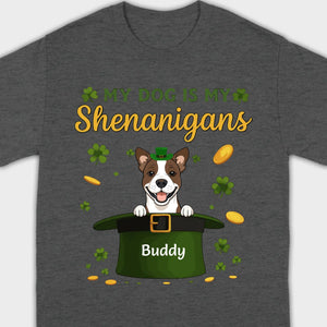 My Dog Is My Shenanigans Sweatshirt – St. Patrick’s Day Green Hat Dog - 89Prints