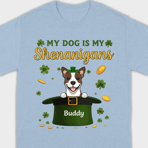 My Dog Is My Shenanigans Sweatshirt – St. Patrick’s Day Green Hat Dog - 89Prints