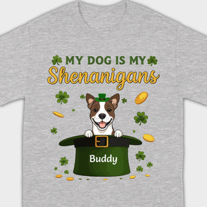 My Dog Is My Shenanigans Sweatshirt – St. Patrick’s Day Green Hat Dog - 89Prints