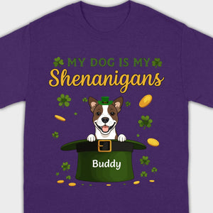My Dog Is My Shenanigans Sweatshirt – St. Patrick’s Day Green Hat Dog - 89Prints
