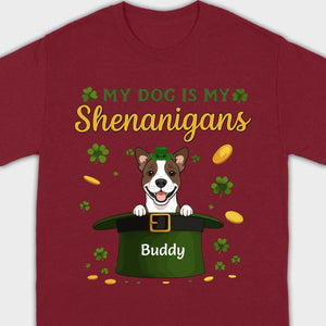 My Dog Is My Shenanigans Sweatshirt – St. Patrick’s Day Green Hat Dog - 89Prints