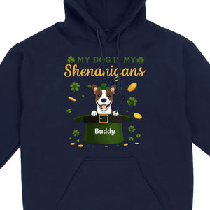 My Dog Is My Shenanigans Sweatshirt – St. Patrick’s Day Green Hat Dog - 89Prints