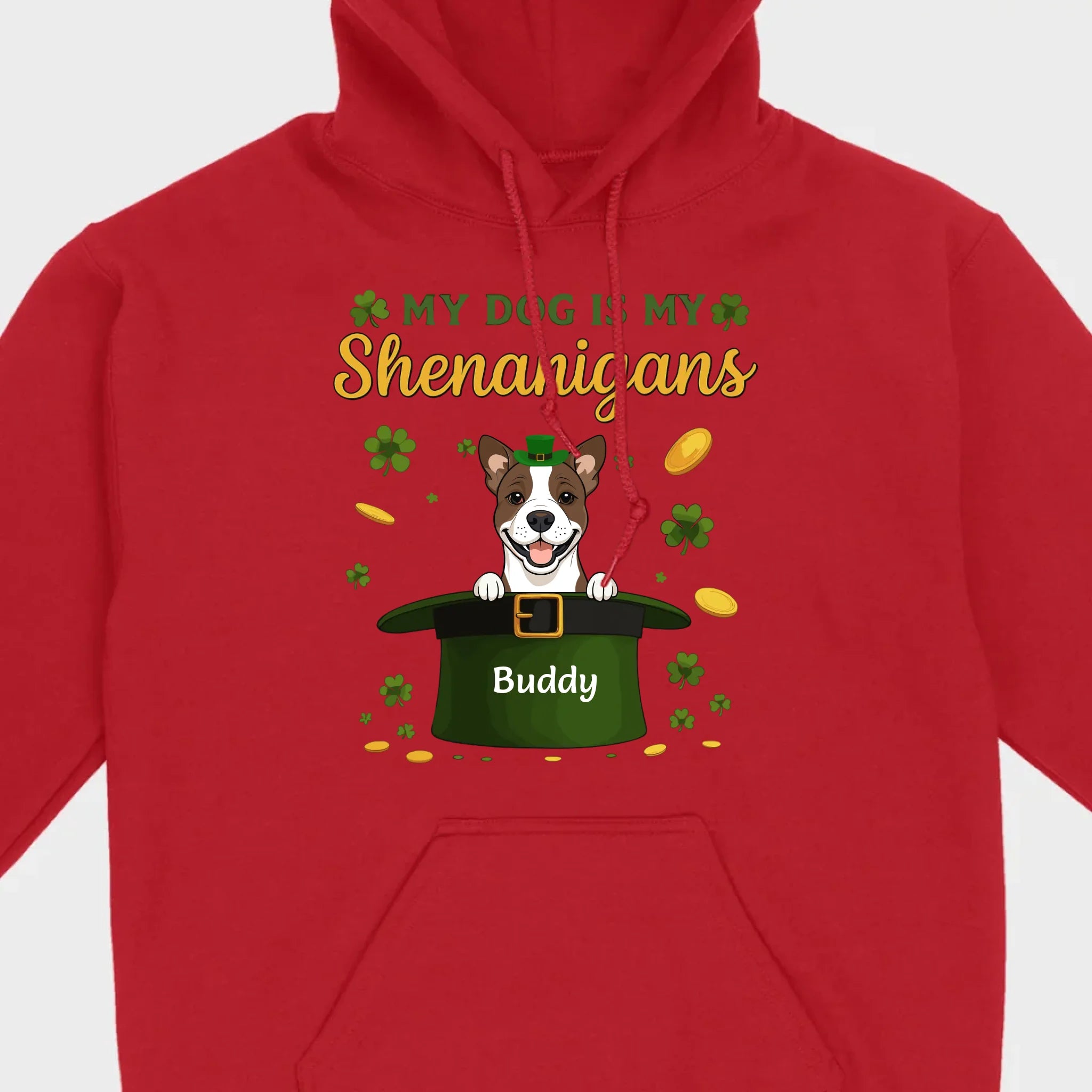 My Dog Is My Shenanigans Sweatshirt – St. Patrick’s Day Green Hat Dog - 89Prints