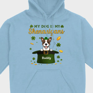 My Dog Is My Shenanigans Sweatshirt – St. Patrick’s Day Green Hat Dog - 89Prints
