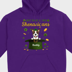 My Dog Is My Shenanigans Sweatshirt – St. Patrick’s Day Green Hat Dog - 89Prints