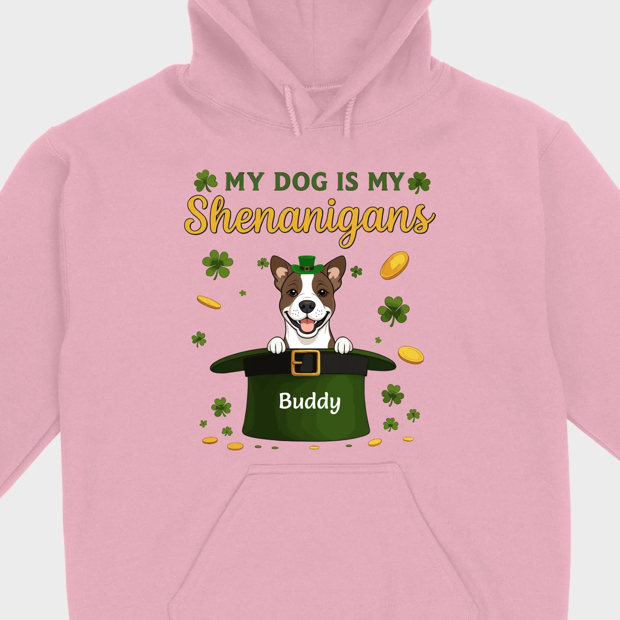 My Dog Is My Shenanigans Sweatshirt – St. Patrick’s Day Green Hat Dog - 89Prints