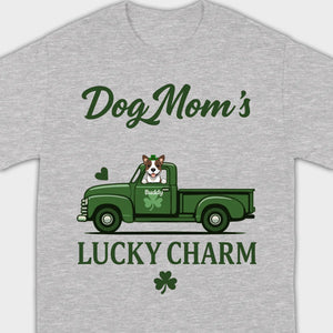 Dog Mom T-Shirt – Lucky Charm Truck & Dog Design - 89Prints