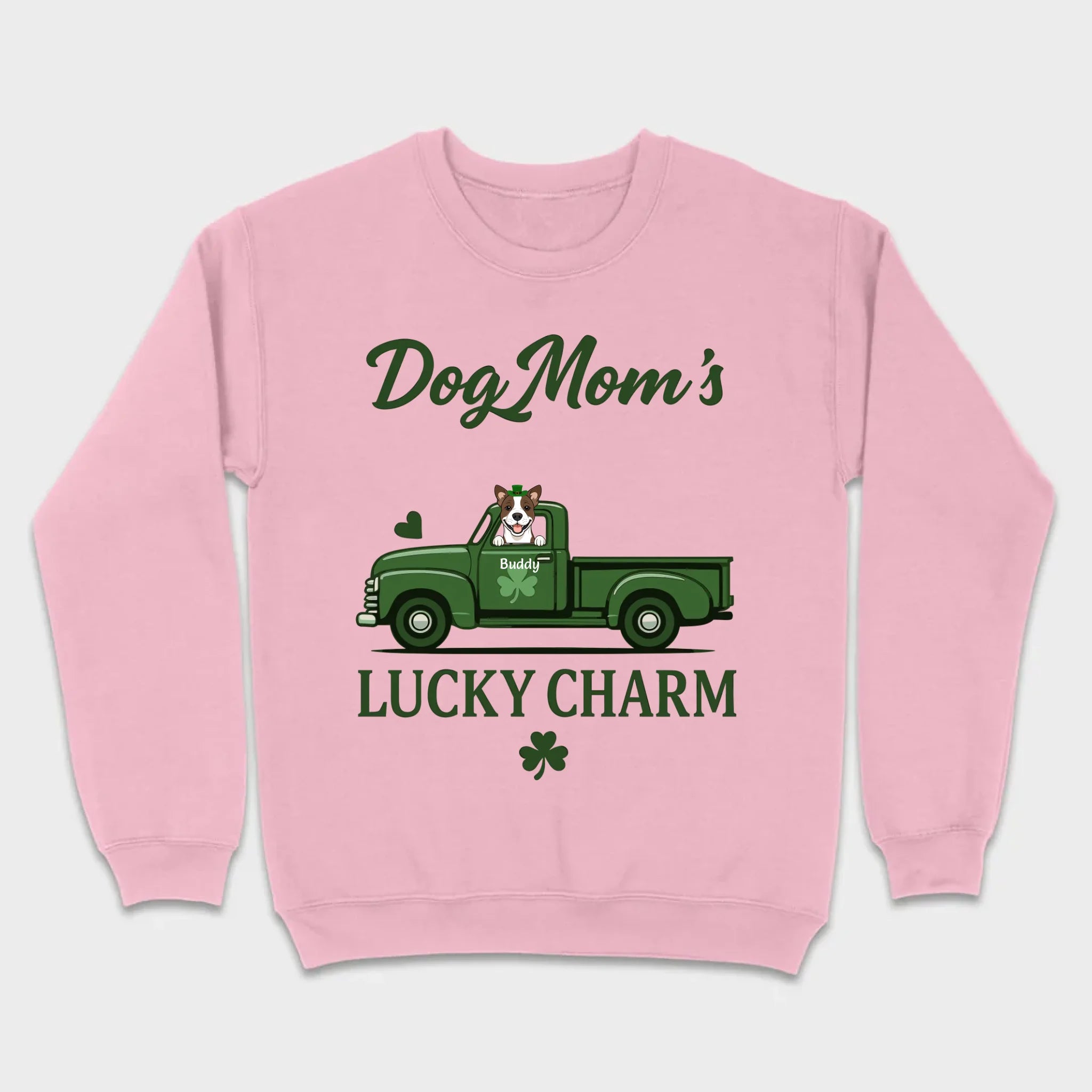 Dog Mom T-Shirt – Lucky Charm Truck & Dog Design - 89Prints