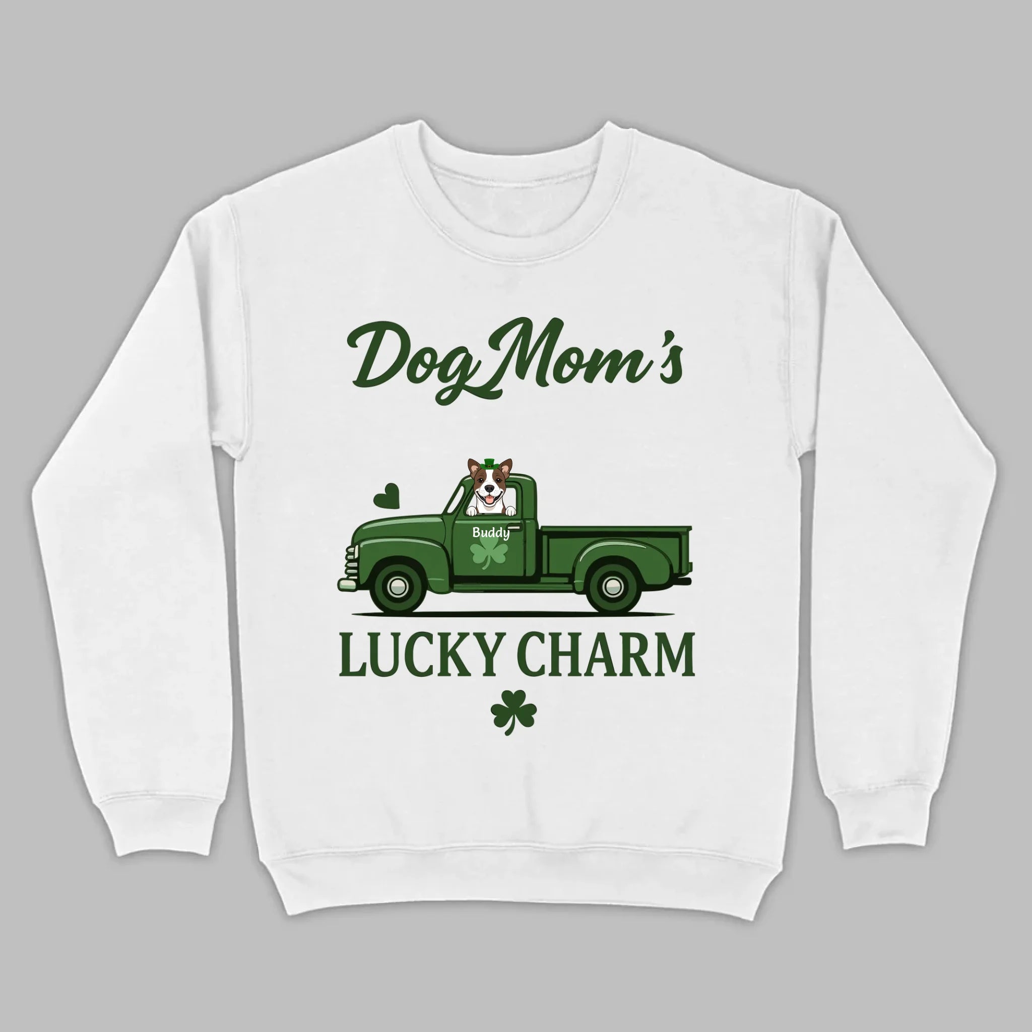 Dog Mom T-Shirt – Lucky Charm Truck & Dog Design - 89Prints