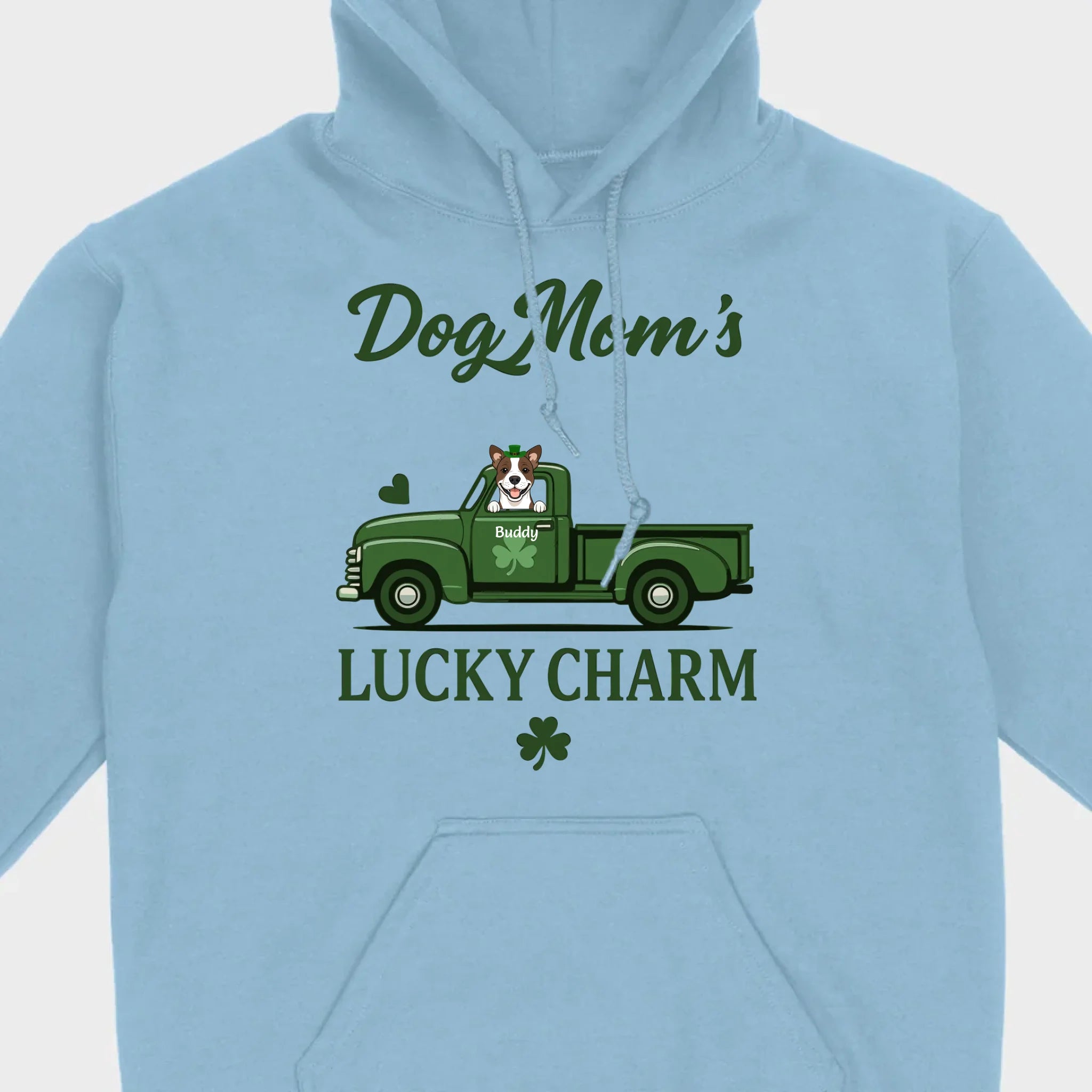 Dog Mom T-Shirt – Lucky Charm Truck & Dog Design - 89Prints