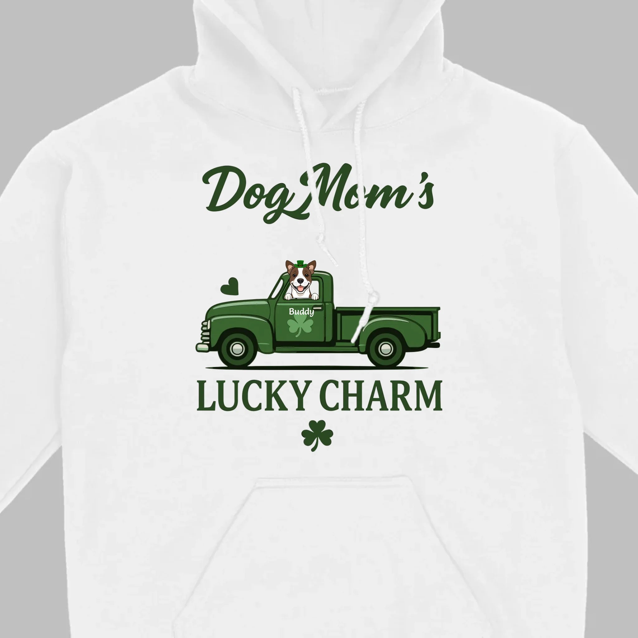 Dog Mom T-Shirt – Lucky Charm Truck & Dog Design - 89Prints