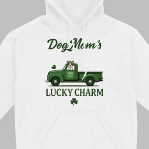 Dog Mom T-Shirt – Lucky Charm Truck & Dog Design - 89Prints