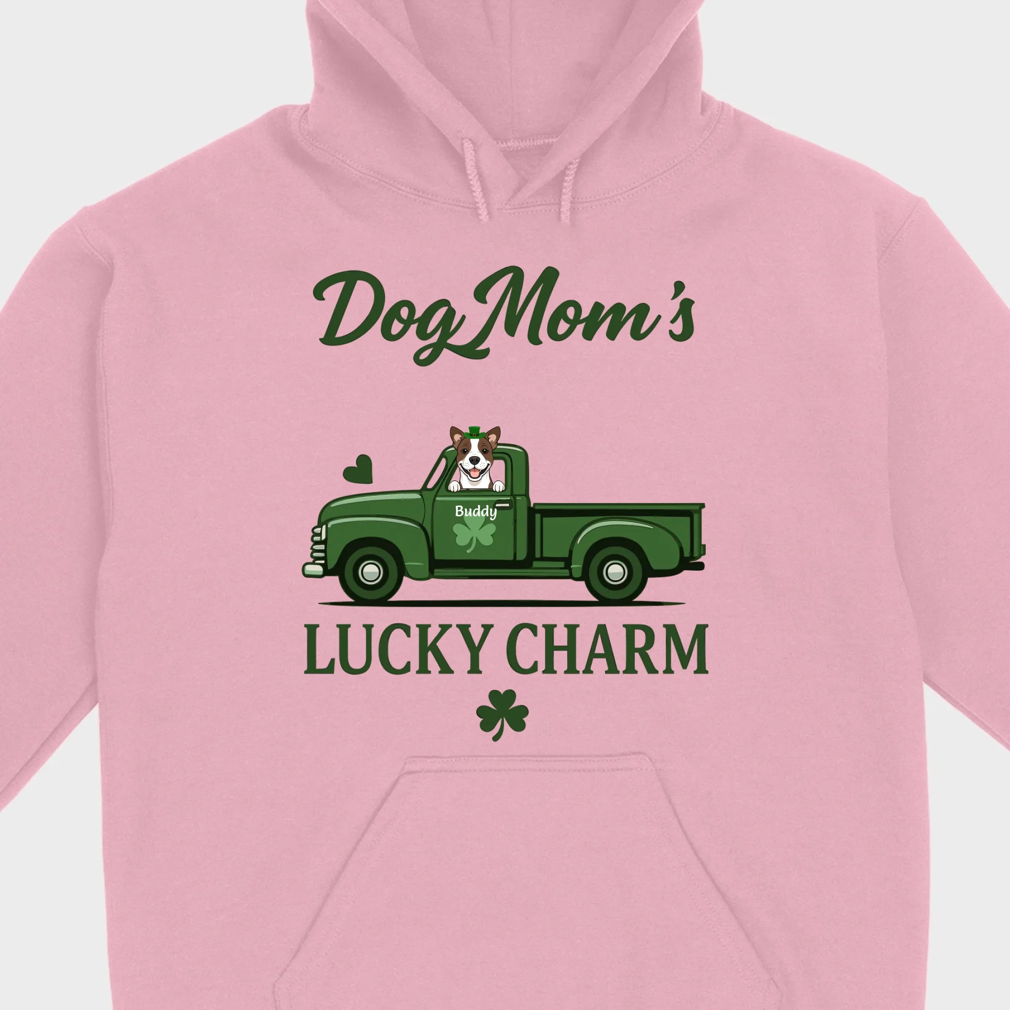 Dog Mom T-Shirt – Lucky Charm Truck & Dog Design - 89Prints
