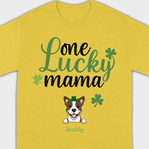 Lucky Mama Hoodie – One Lucky Mama Dog in Leprechaun Hat - 89Prints