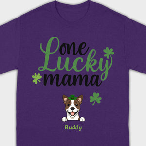 Lucky Mama Hoodie – One Lucky Mama Dog in Leprechaun Hat - 89Prints