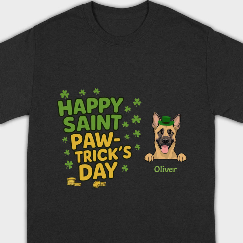 St. Patrick’s Day Dog T-Shirt – Cute Dog Graphic for Holiday - 89Prints
