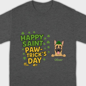 St. Patrick’s Day Dog T-Shirt – Cute Dog Graphic for Holiday - 89Prints
