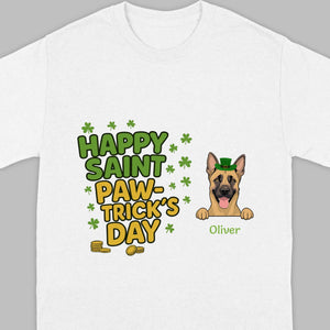 St. Patrick’s Day Dog T-Shirt – Cute Dog Graphic for Holiday - 89Prints