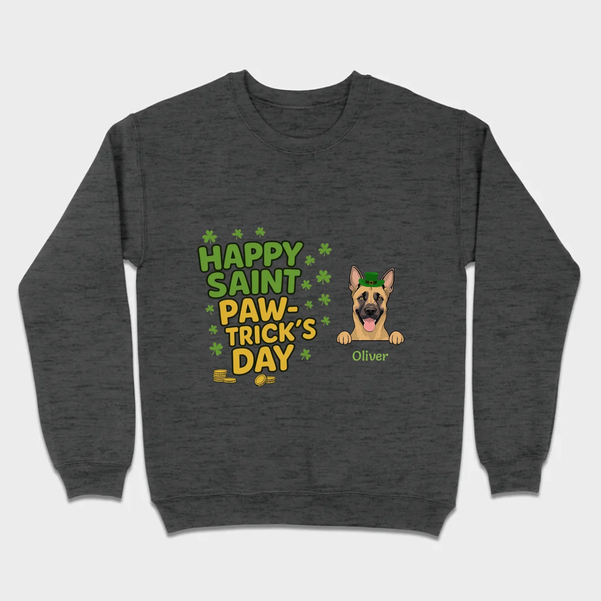 St. Patrick’s Day Dog T-Shirt – Cute Dog Graphic for Holiday - 89Prints