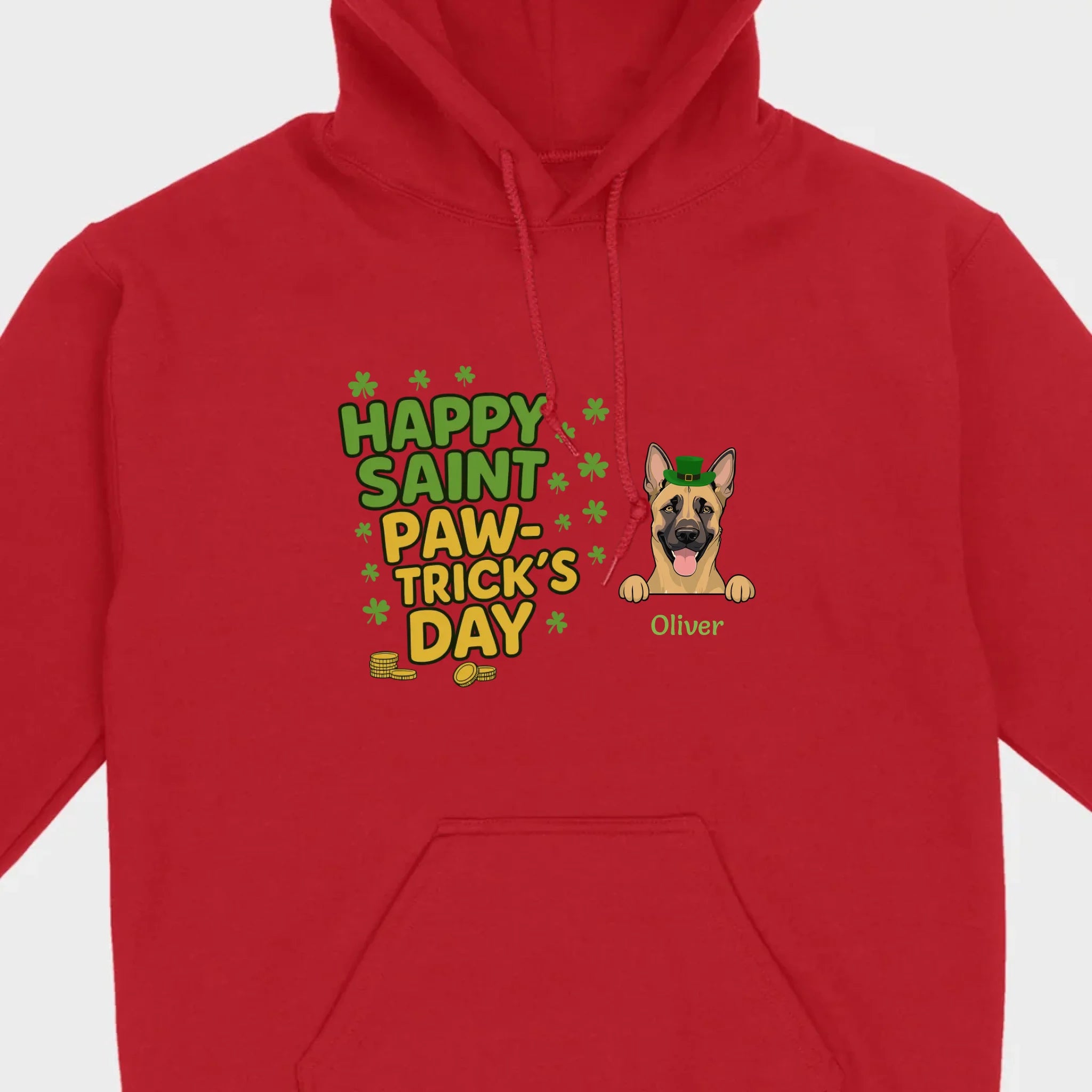 St. Patrick’s Day Dog T-Shirt – Cute Dog Graphic for Holiday - 89Prints