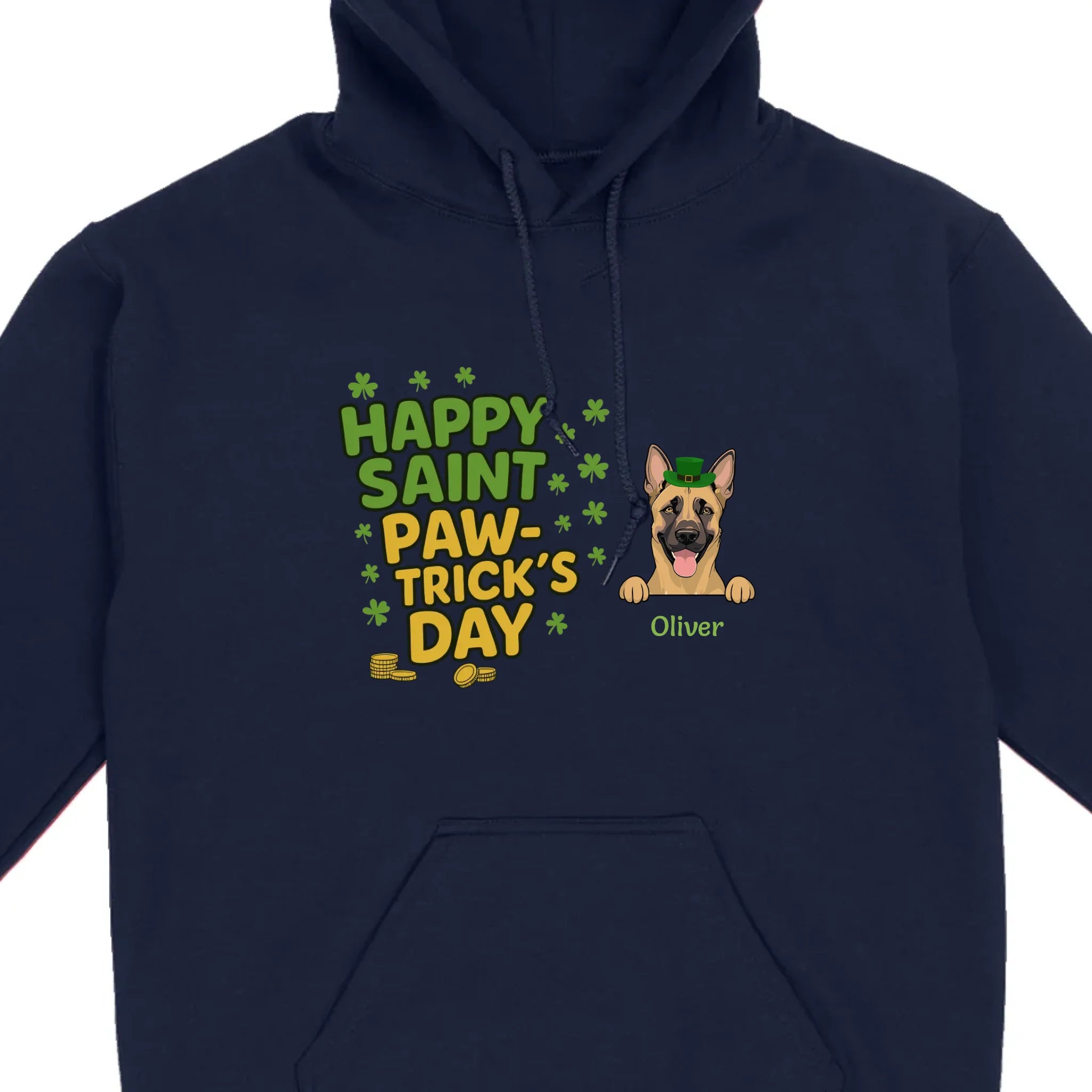 St. Patrick’s Day Dog T-Shirt – Cute Dog Graphic for Holiday - 89Prints