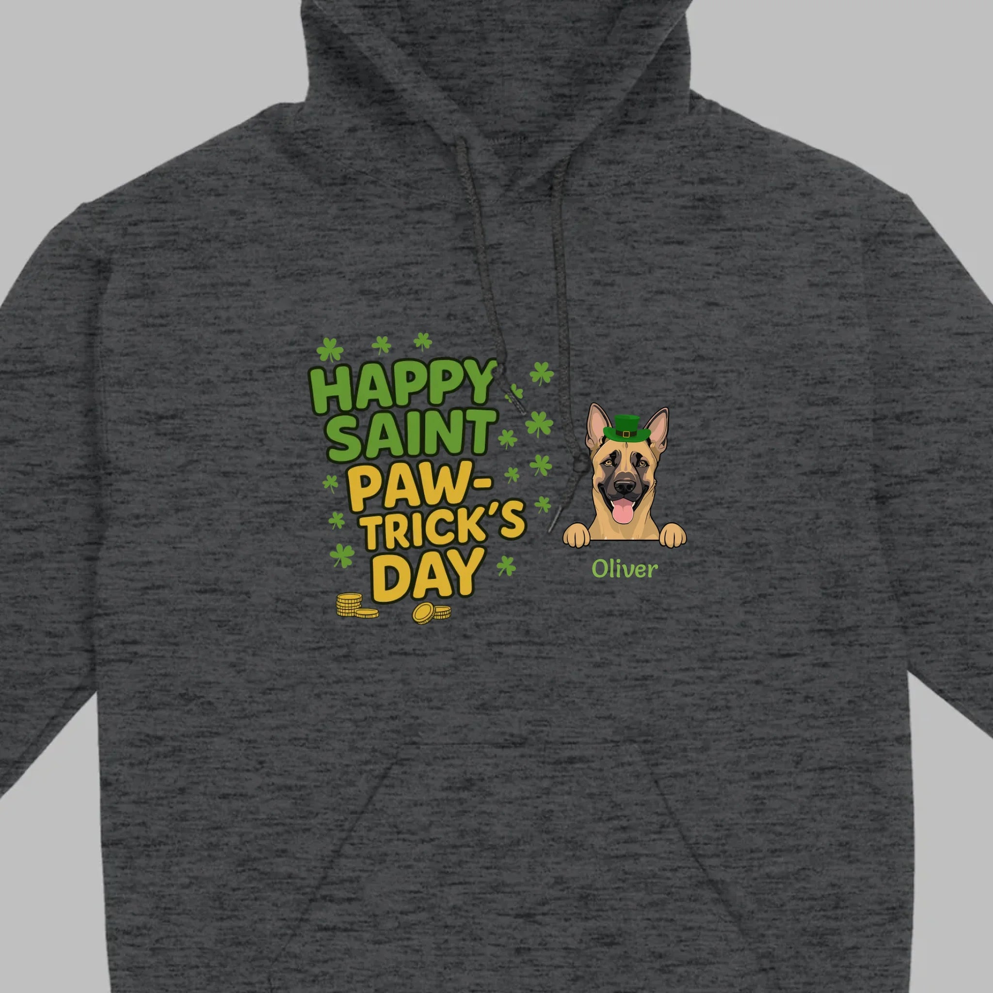 St. Patrick’s Day Dog T-Shirt – Cute Dog Graphic for Holiday - 89Prints