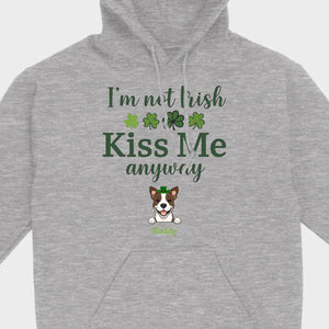 St. Patrick’s Day Dog Shirt – “I’m Not Kissable, Kiss Me Anyway” Funny Tee – 89Prints