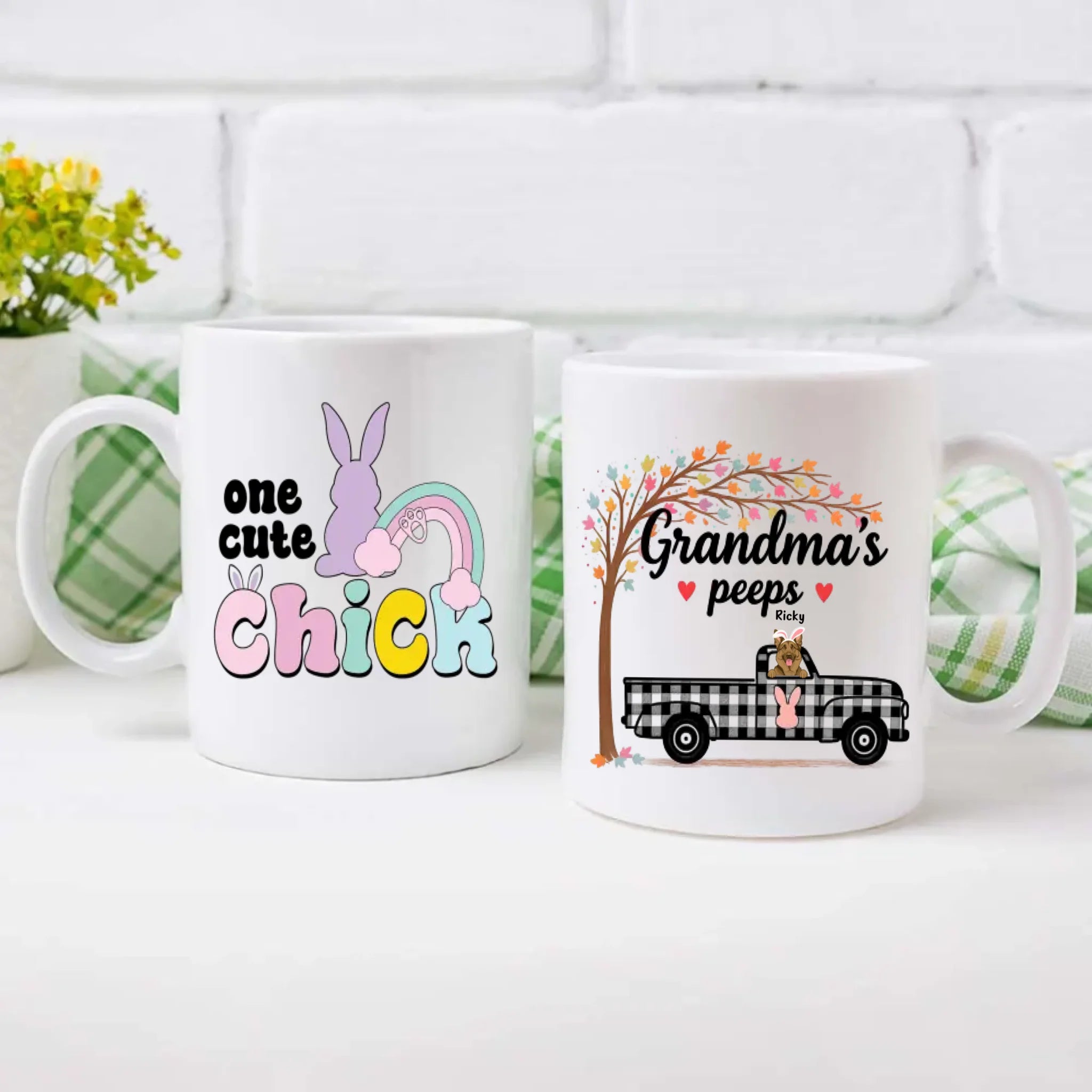 Personalized Easter Dog Mug – Custom Pet Mug for Dog Moms – 89Prints