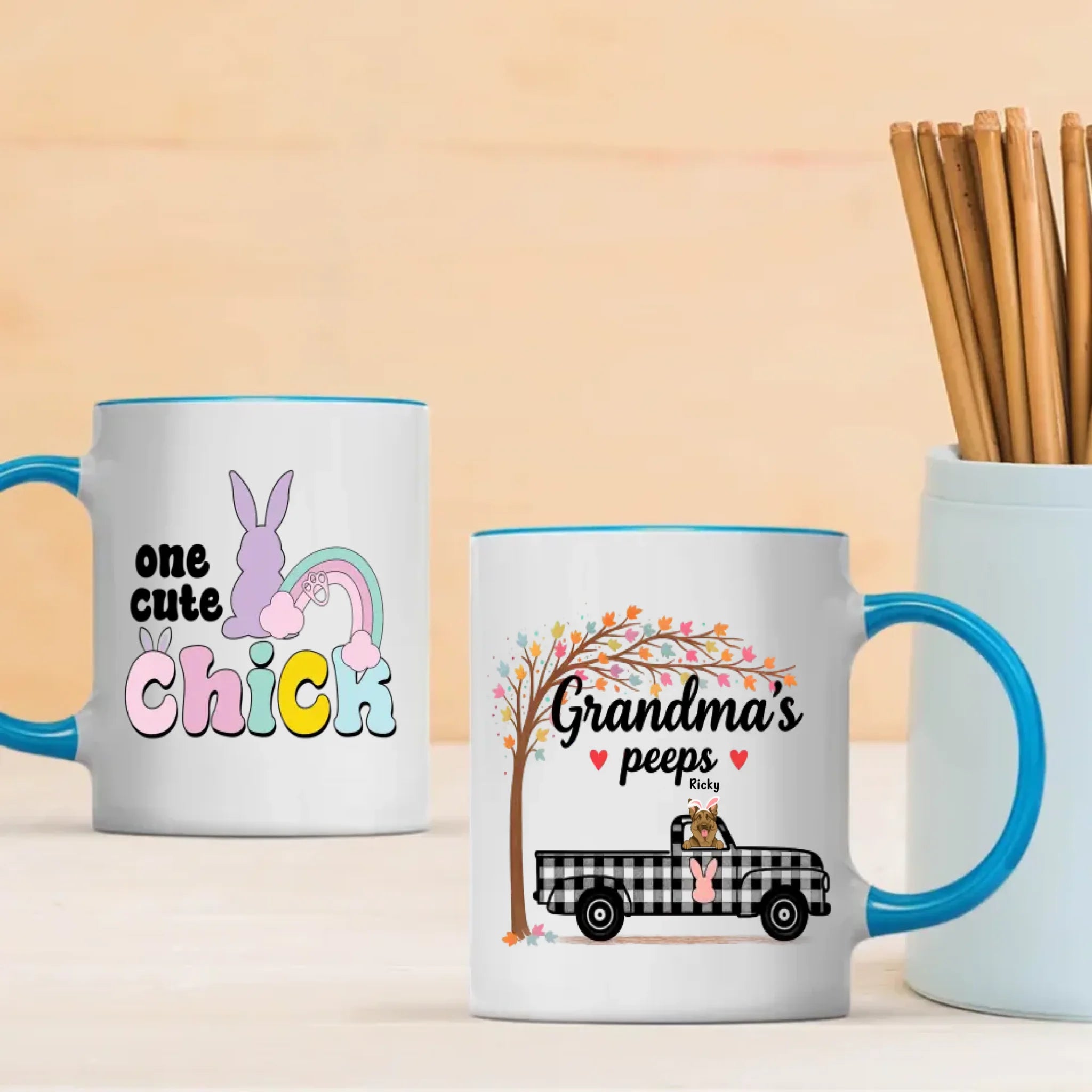 Personalized Easter Dog Mug – Custom Pet Mug for Dog Moms – 89Prints