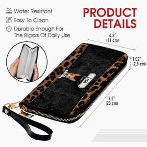 Leopard Print Pet Wallet - Personalized Pet Wallet | 89Prints