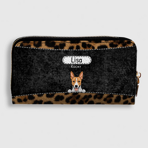 Leopard Print Pet Wallet - Personalized Pet Wallet | 89Prints