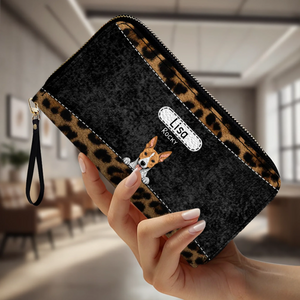 Leopard Print Pet Wallet - Personalized Pet Wallet | 89Prints
