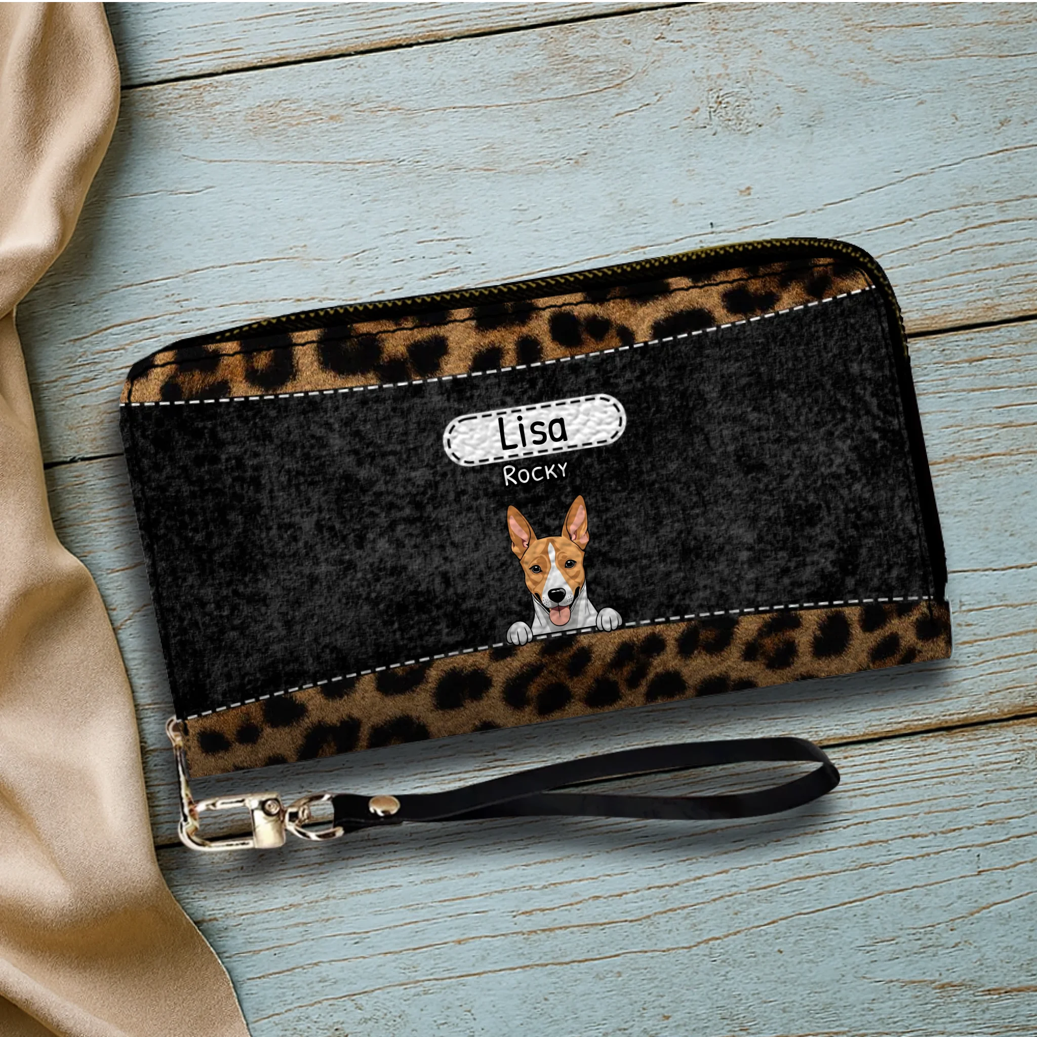Leopard Print Pet Wallet - Personalized Pet Wallet | 89Prints