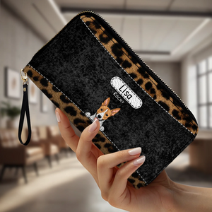 Leopard Print Pet Wallet - Personalized Pet Wallet | 89Prints