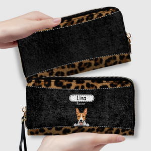 Leopard Print Pet Wallet - Personalized Pet Wallet | 89Prints