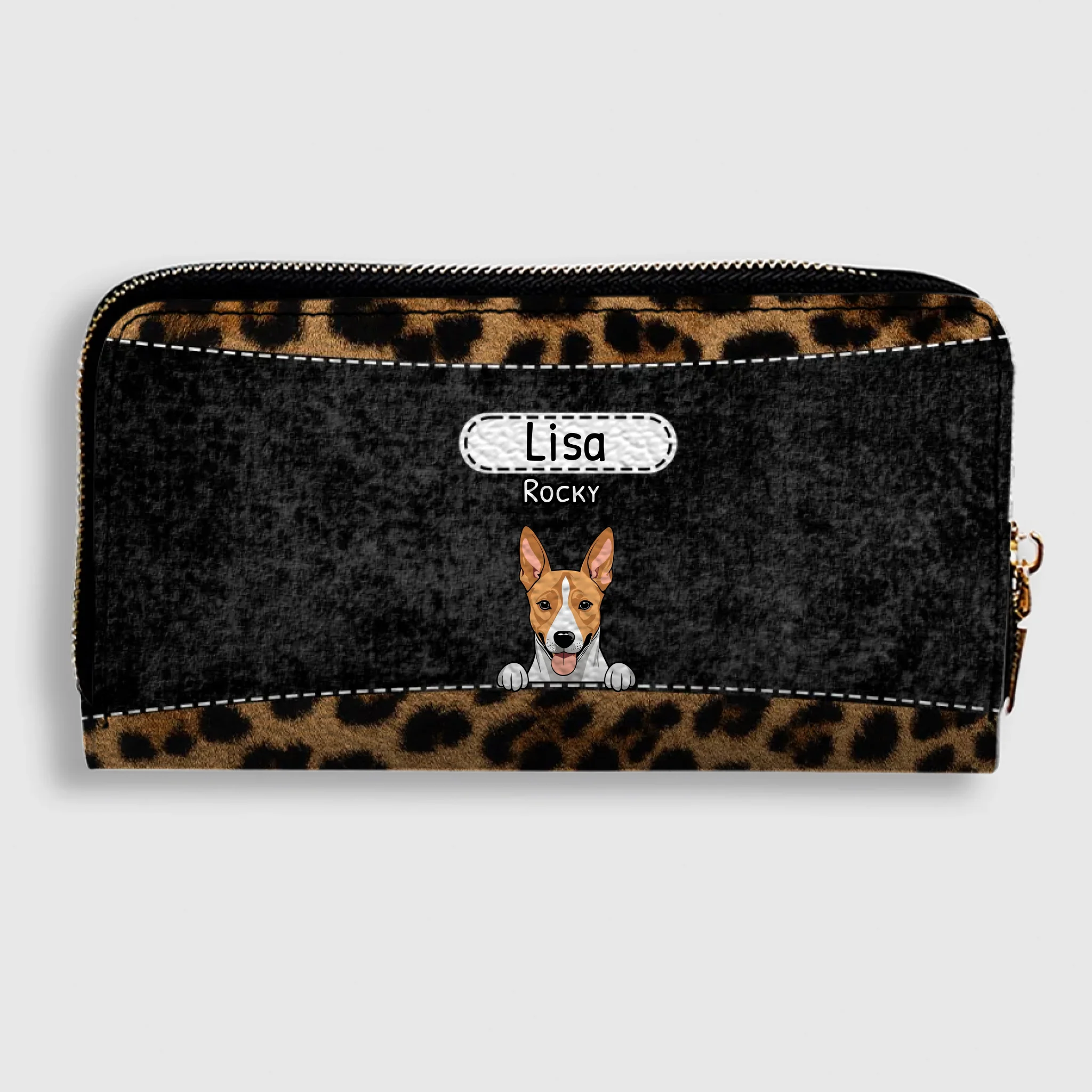 Leopard Print Pet Wallet - Personalized Pet Wallet | 89Prints