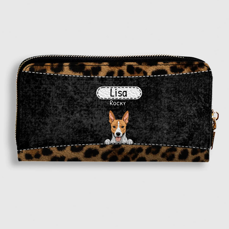 Leopard Print Pet Wallet - Personalized Pet Wallet | 89Prints