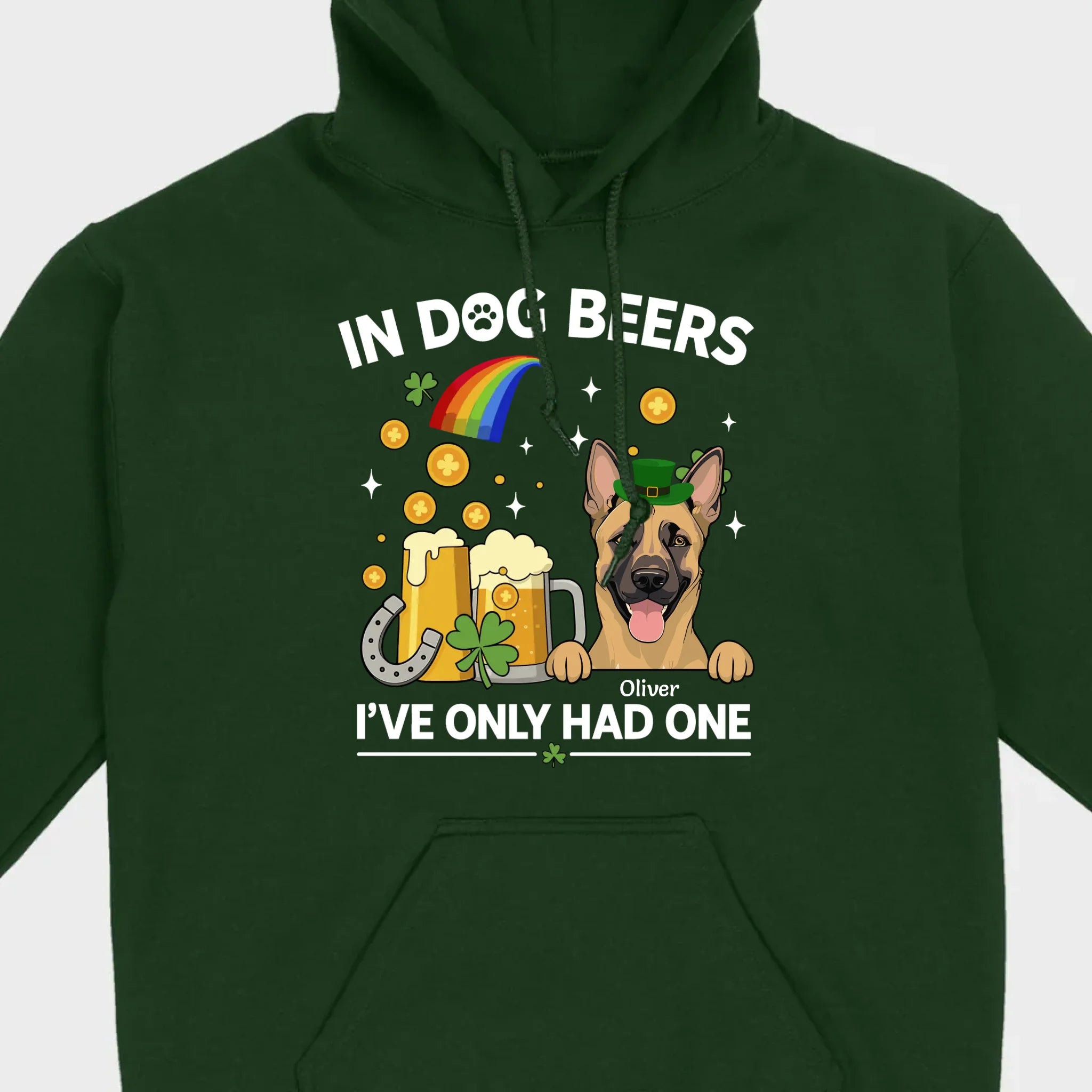 March 17 Dog Sweatshirt – St. Patrick’s Day Hoodie with Cute Pup Graphic - 89Prints