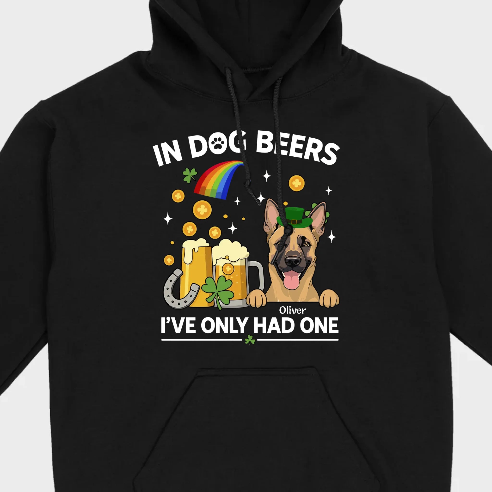 March 17 Dog Sweatshirt – St. Patrick’s Day Hoodie with Cute Pup Graphic - 89Prints