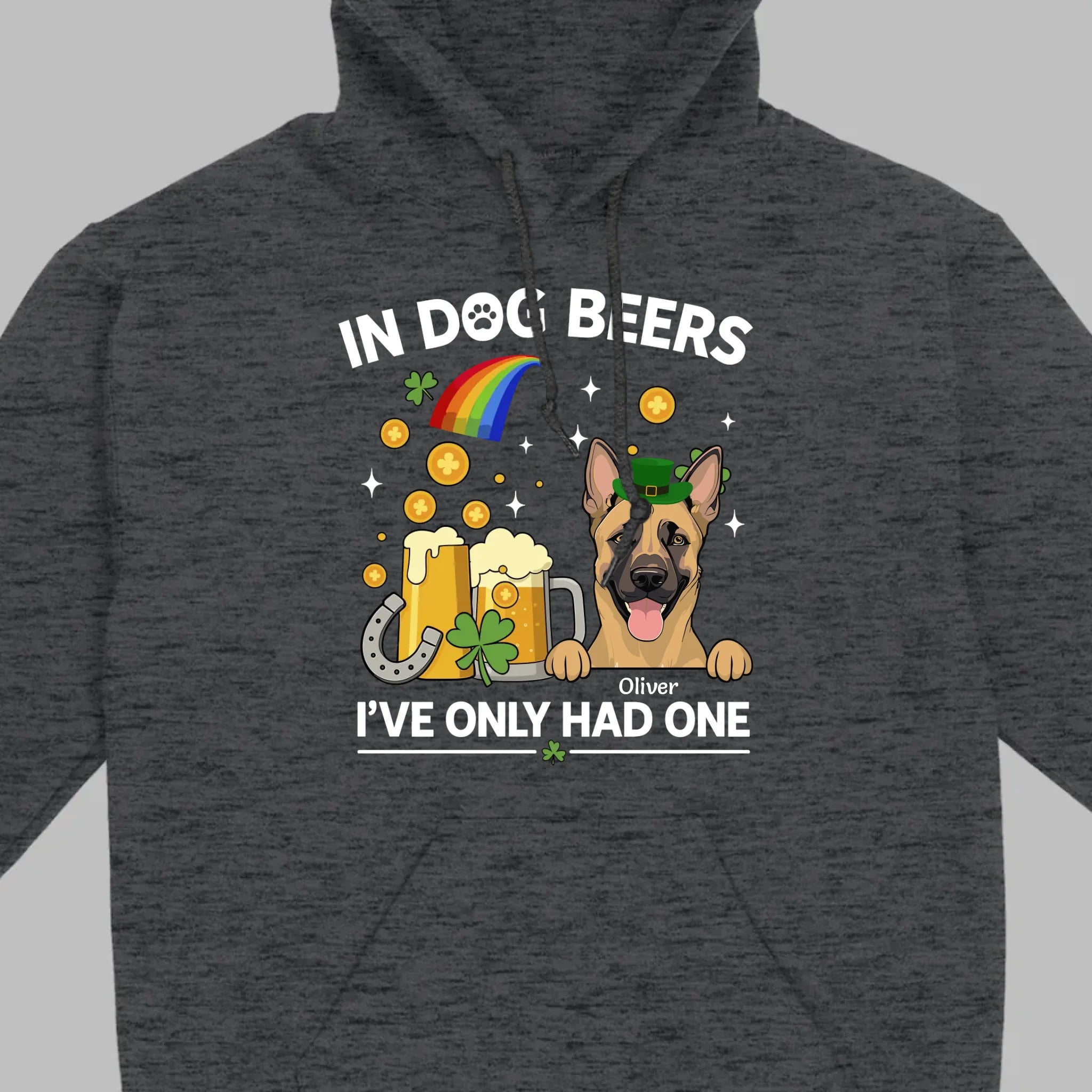 March 17 Dog Sweatshirt – St. Patrick’s Day Hoodie with Cute Pup Graphic - 89Prints