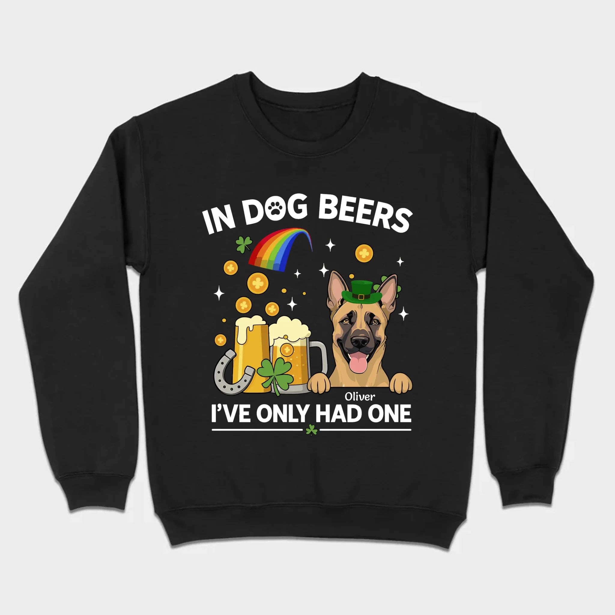 March 17 Dog Sweatshirt – St. Patrick’s Day Hoodie with Cute Pup Graphic - 89Prints