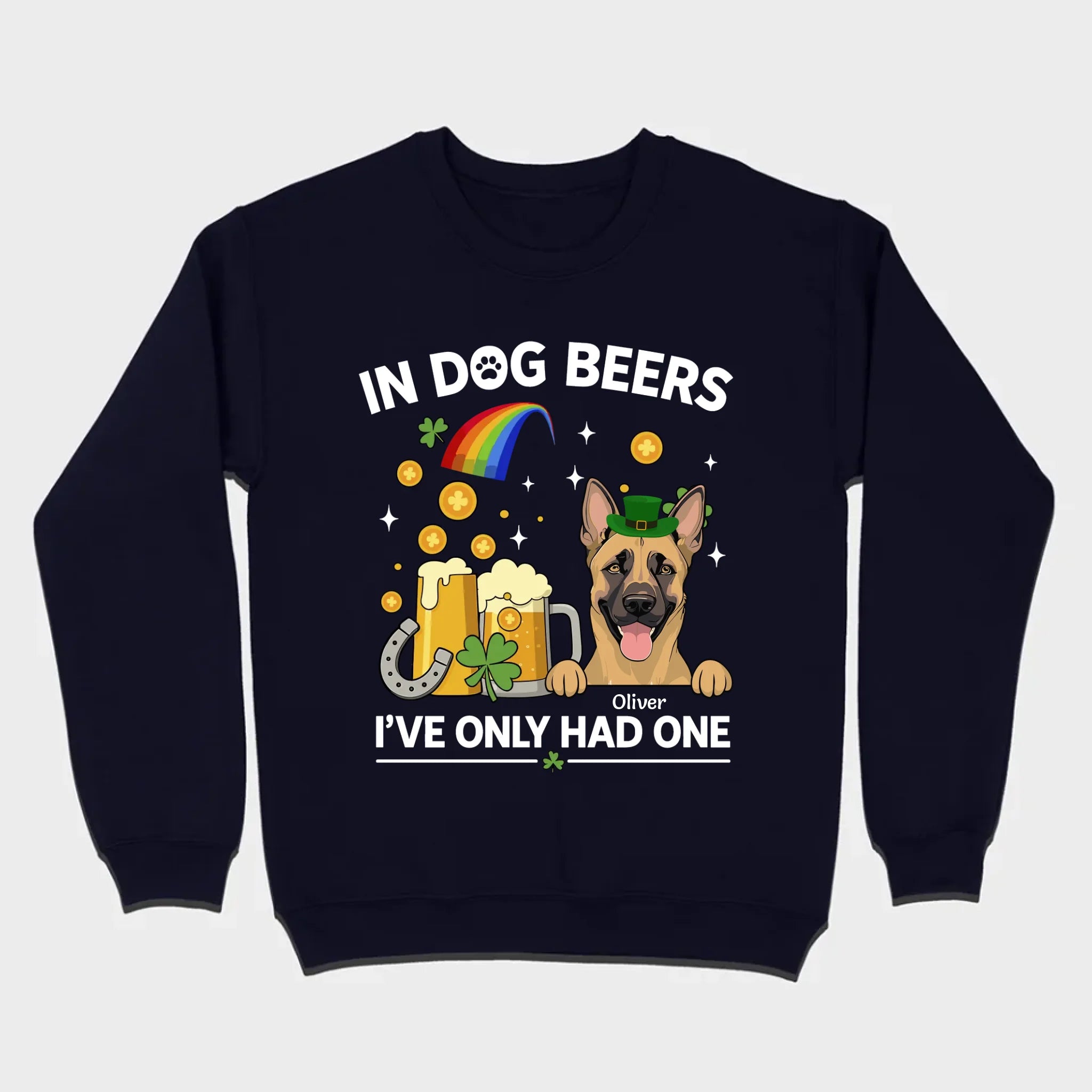 March 17 Dog Sweatshirt – St. Patrick’s Day Hoodie with Cute Pup Graphic - 89Prints