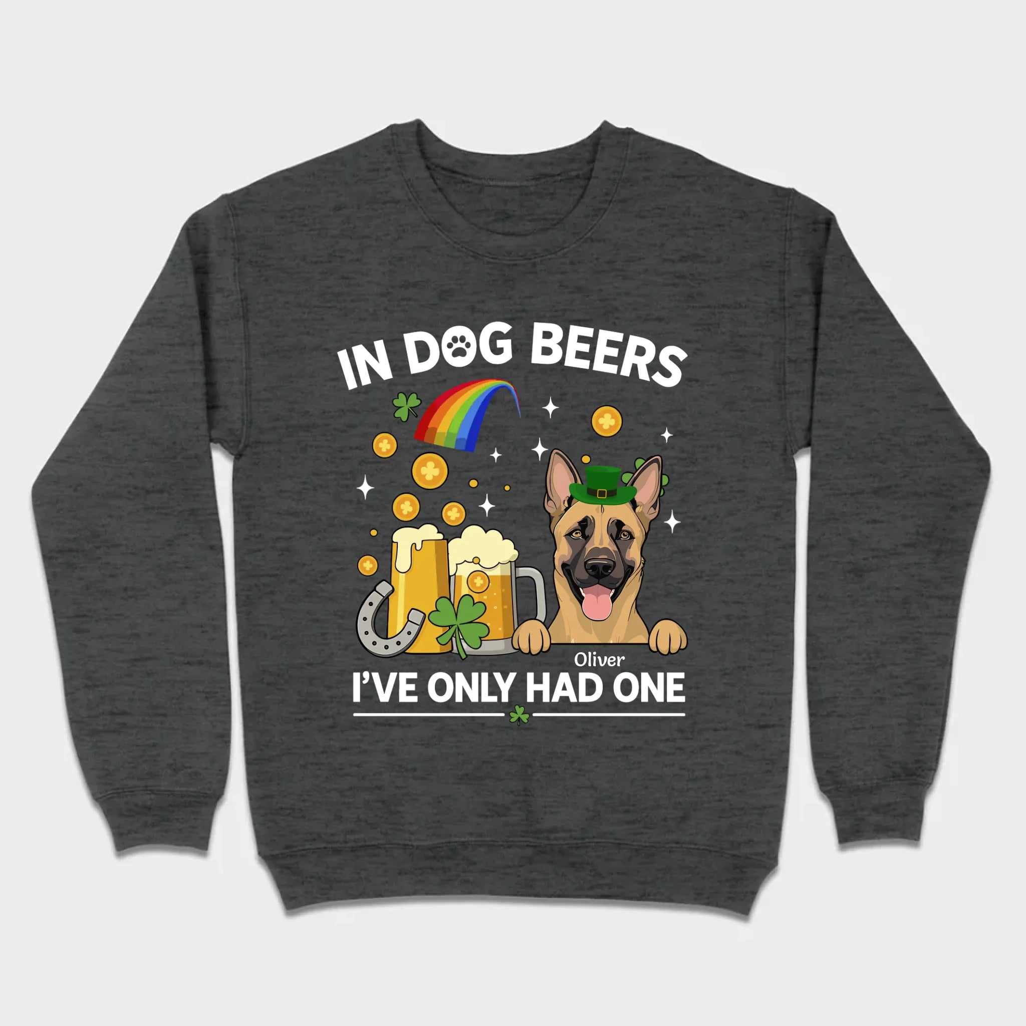 March 17 Dog Sweatshirt – St. Patrick’s Day Hoodie with Cute Pup Graphic - 89Prints