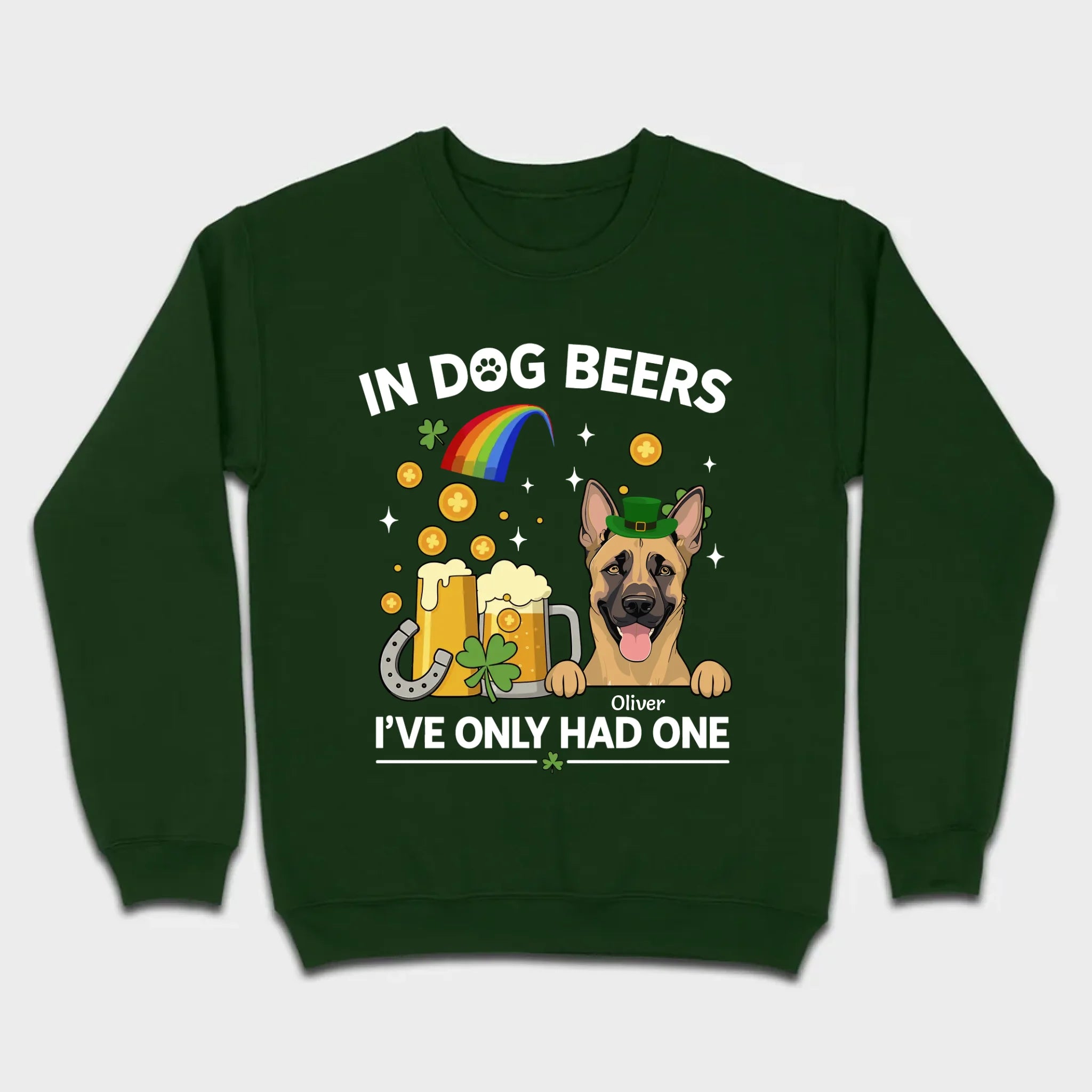 March 17 Dog Sweatshirt – St. Patrick’s Day Hoodie with Cute Pup Graphic - 89Prints