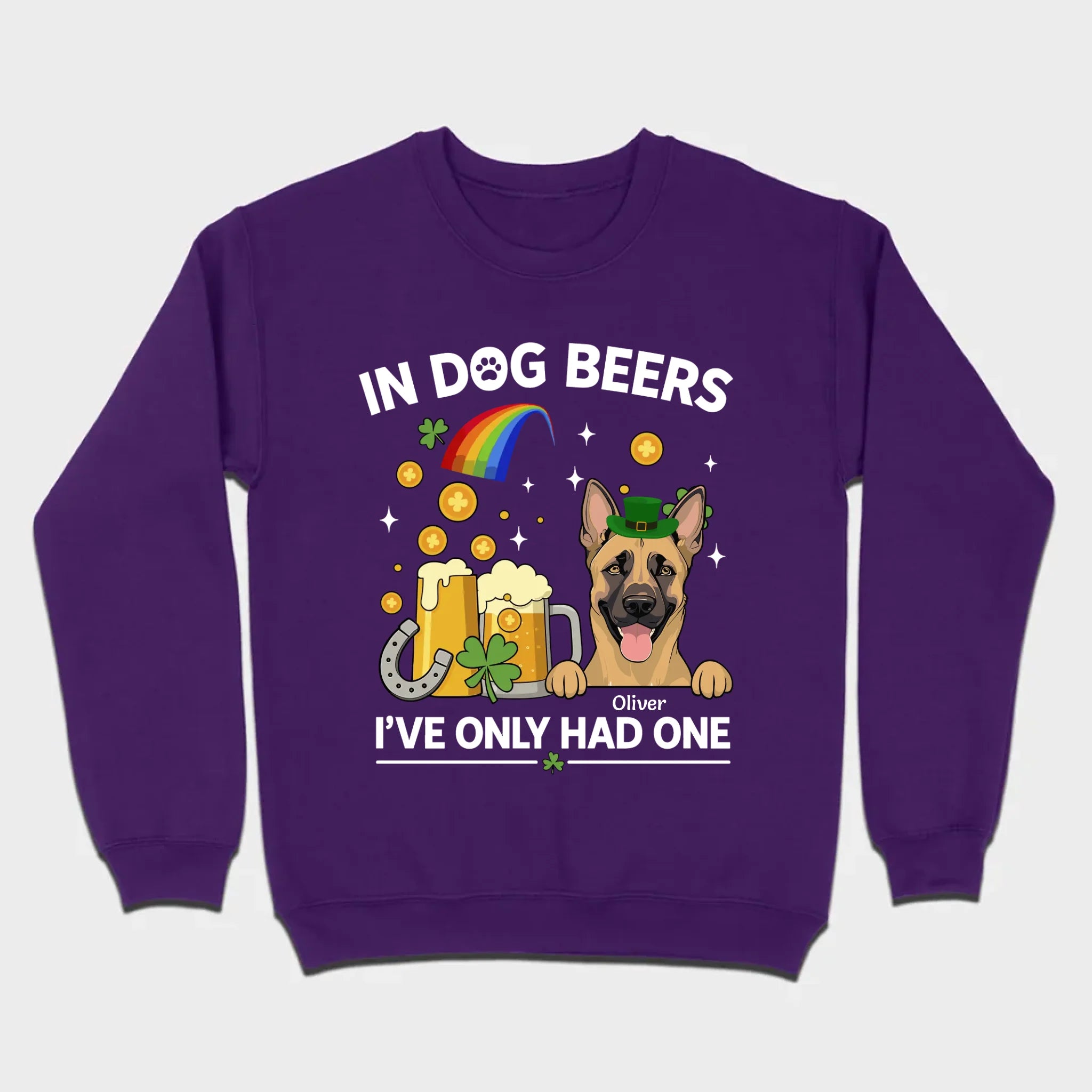 March 17 Dog Sweatshirt – St. Patrick’s Day Hoodie with Cute Pup Graphic - 89Prints