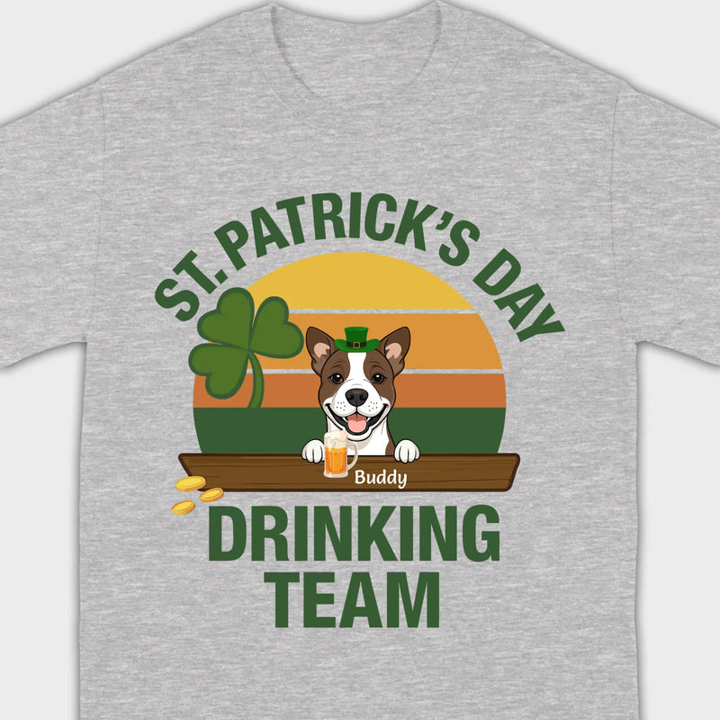 Personalized Lucky Pup Tee – St. Patrick’s Day Funny Dog Graphic with Beer Mug - 89Prints