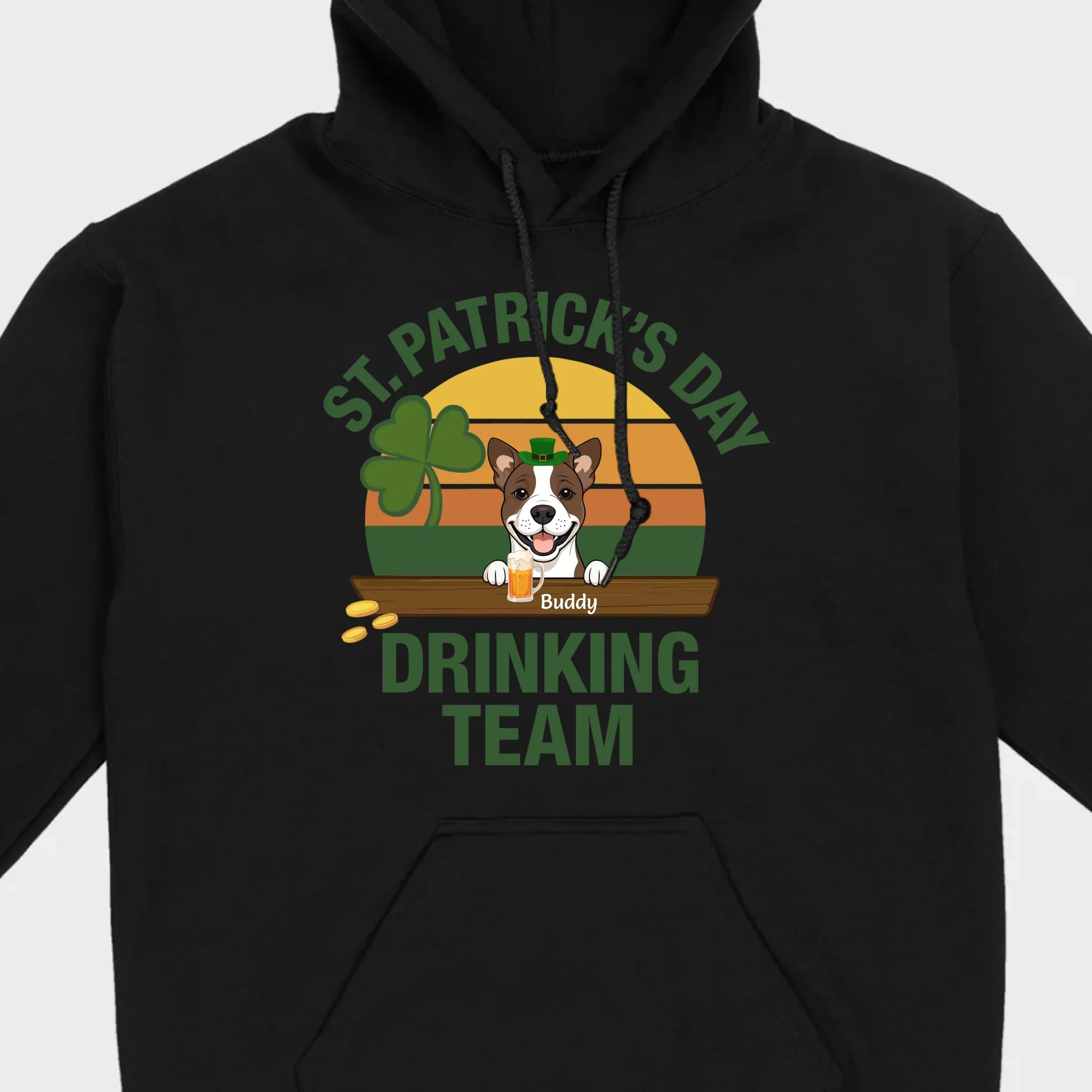 Personalized Lucky Pup Tee – St. Patrick’s Day Funny Dog Graphic with Beer Mug - 89Prints