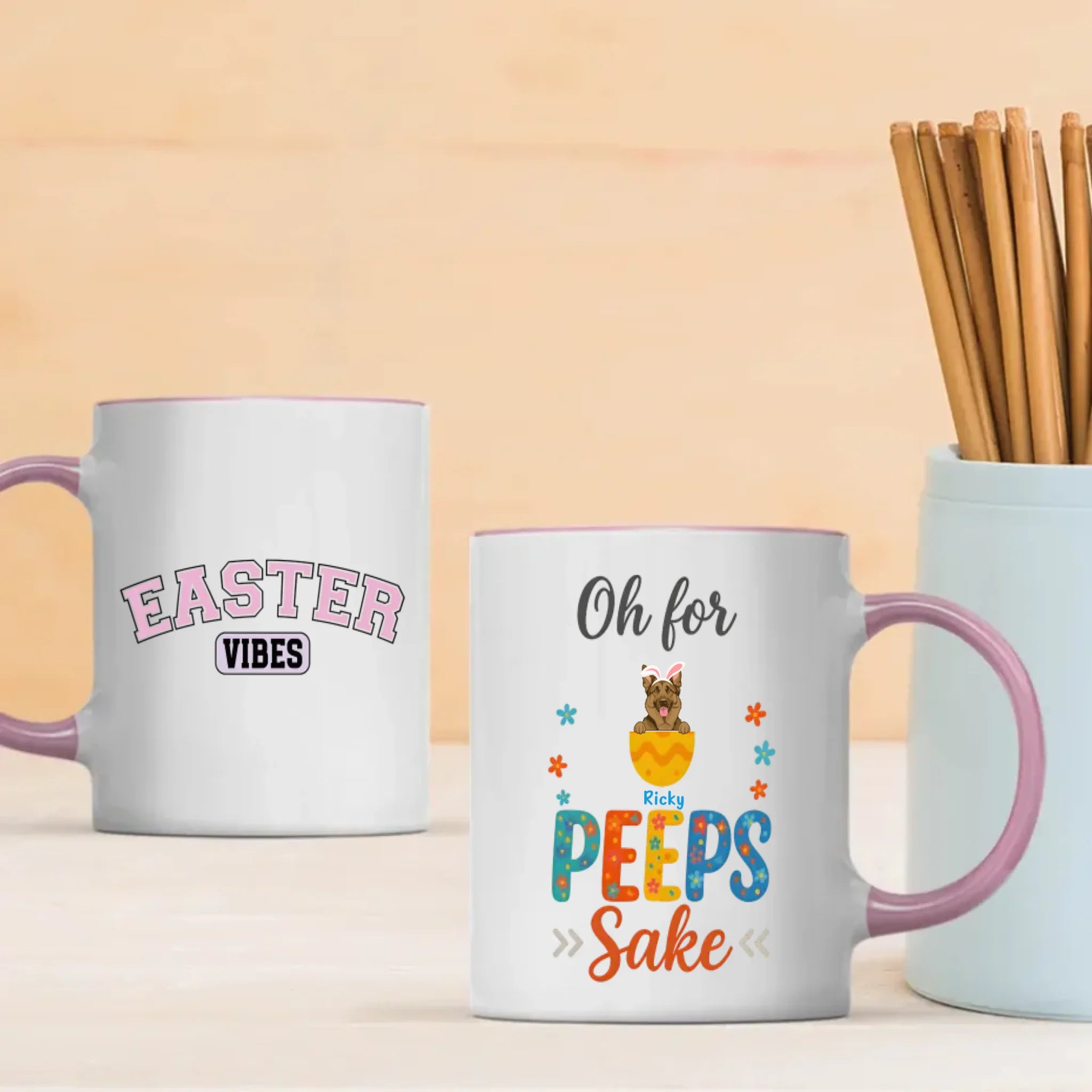 Dog Mom Easter Mug – Personalized Pet Mug for Spring – 89Prints